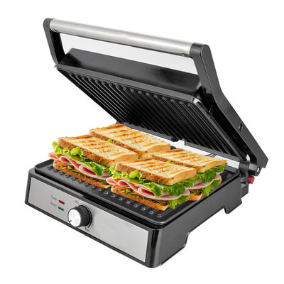 Сменяемая тарелка BBQ Panini Press Grill Griddle Бездымный внутренний гриль светодиодный сенсорный экран Цифровой контактный гриль