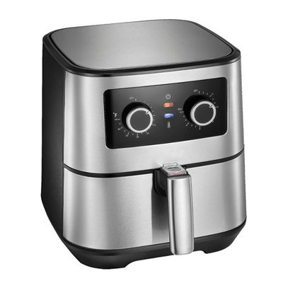 Небольшая кухня Электрический дом 8L Цифровая воздушная фрайер 1700W Кухарка из нержавеющей стали Двойная корзина зона