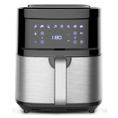 Цифровое управление Anbolife 1800w 8L емкость воздушный фрайер печь с ЖК-меню