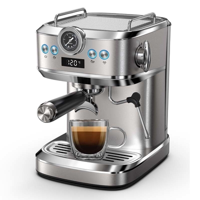 Anbo New Full Function Espresso Coffee Machines 20bar Powerful Pressure Pump Latte Cappuccino Digital Control Coffee Machine