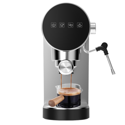Abbolife Powerful 20Bar Electric Espresso Cappuccino Latte Coffee Maker Stainless Steel Manual for Hotel & Household Use