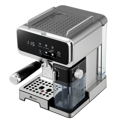 Anbo Digital Professional Expresso Coffee Machine Multifunctional Latte Flat White Cappuccino Cafetera De Expreso with Milk tank