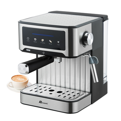 Anbo LED Digital Touch Screen Expresso Coffee Machine 1.6L Water tank 20 bar Espresso Coffee Maker with Milk Frother