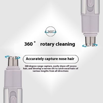 Электрический триммер для волос на носу ANBOLIFE с питанием USB и годовой гарантией для мужчин - пластиковый бритвенник для волос на носу