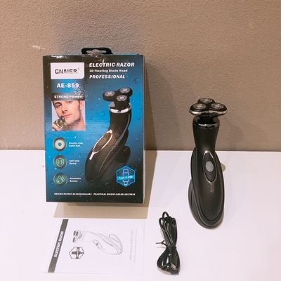 Портативная мужская электрическая бритва с ножом из нержавеющей стали и пластиковой ручкой для лица
