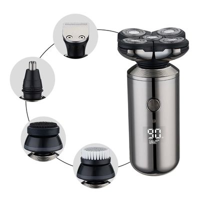 Электробритва ANBOLIFE Smart Five-Blade с цифровым дисплеем, перезаряжаемая, с питанием от USB и бесплатными запасными частями для мужчин