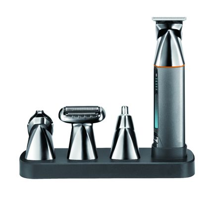 Многофункциональная электрическая машинка для стрижки 5 в 1 с аккумулятором 1200 мАч и гарантией 1 год для быстрой зарядки и полной промывки триммера для волос