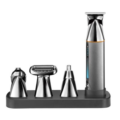 Многофункциональная электрическая машинка для стрижки 5 в 1 с аккумулятором 1200 мАч и гарантией 1 год для быстрой зарядки и полной промывки триммера для волос