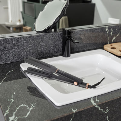 Выпрямитель для волос с удлиненными плавающими пластинами, 10 температурными режимами и керамическими пластинами 13,7*110 мм