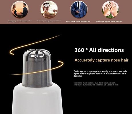 ANBOLIFE Компактный портативный электрический триммер для волос в носу с прочным пластиком для домашнего использования