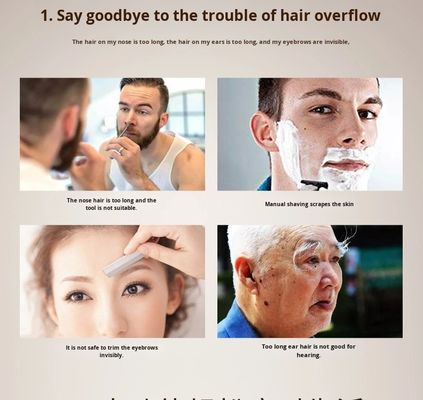 Электрический триммер для волос на носу с литийным аккумулятором для бытового использования
