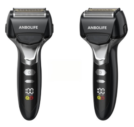 Мужская электробритва с аккумулятором 1000 мАч, плавающими лезвиями и прозрачным дизайном для гладкого бритья