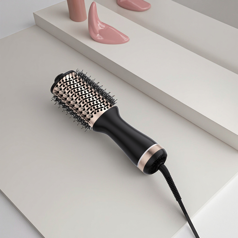 Горячая щетка для волос с титановым покрытием 1200 Вт с гарантией 1 год и двойным напряжением для легкой укладки волос