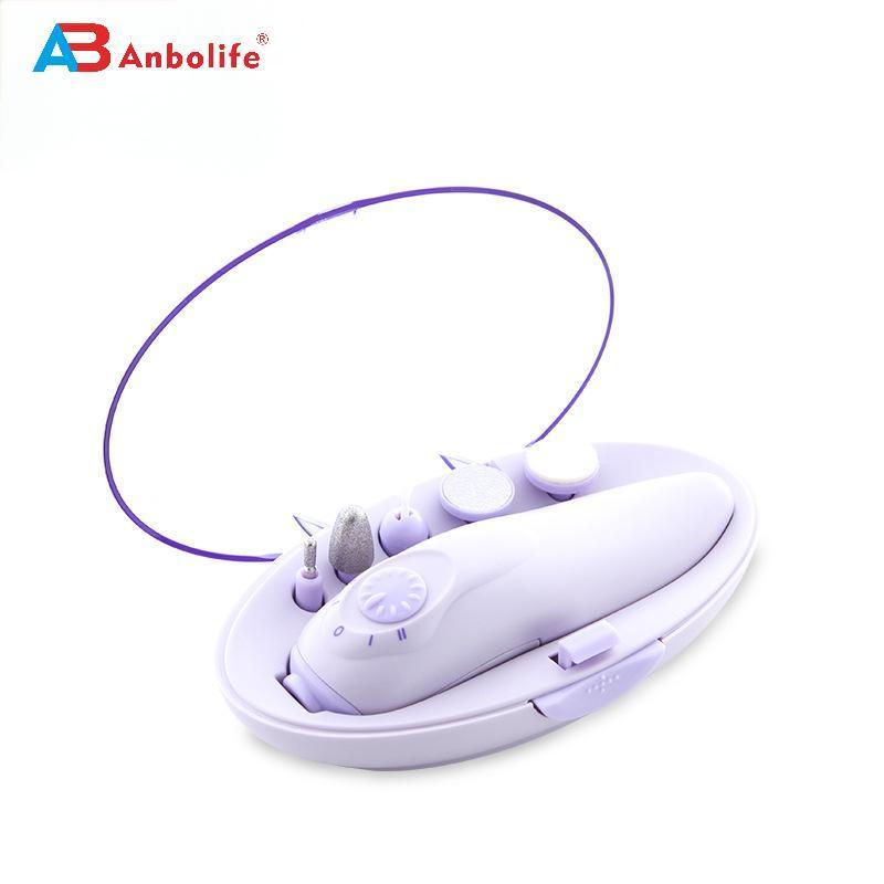 Профессиональный портативный набор ногтевых файлов и батарейная ногтевая дрель для инструментов педикюра