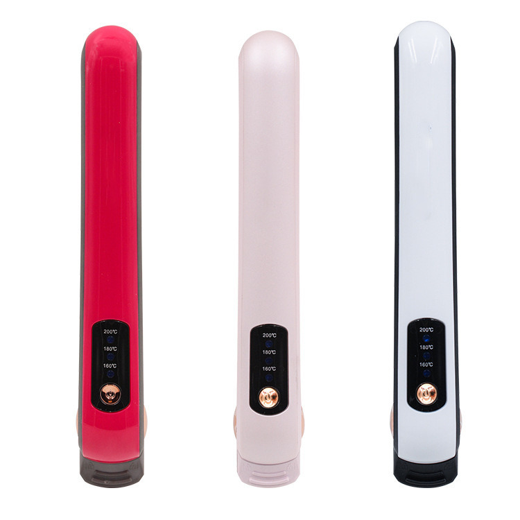 Компактная плойка для завивки волос с диапазоном температур 160-200°C и гарантией 1 год. Двусторонний выпрямитель для волос